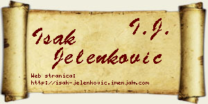 Isak Jelenković vizit kartica